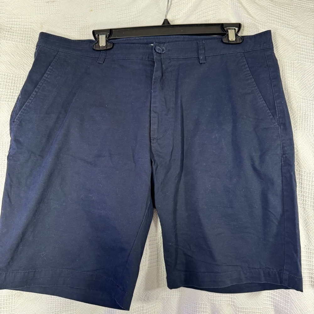 Enro Mens Blue Flat Front Shorts for Casual Wear‎ Size 34